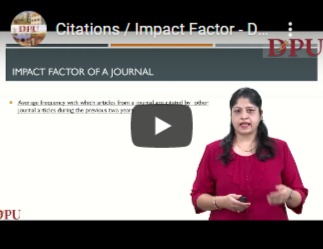 Citation / Impact Factor - Dr. Amrute Naik