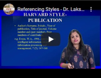 Referencing Styles - Dr. Lakshmi Shetty